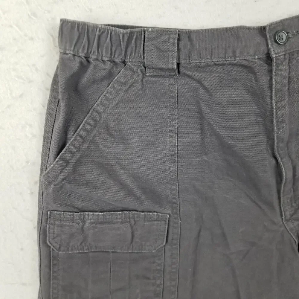 Savane Cargo Shorts Mens 38 Gray 100% Cotton Casual Outdoor‎ Pockets Classic